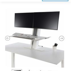 Humanscale QuickStand Single Or Dual Monitor Height Adjustable Workstation Sit / Stand