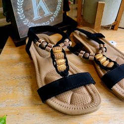 Ashley Blue Comfort Sandals