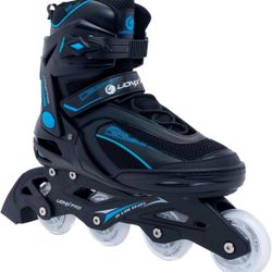 Lionix Pro Swift Inline Skates, Pink/Blue, For Girls, Boys, Women, Men, Fitness, High Performance Blue ( Size 8)