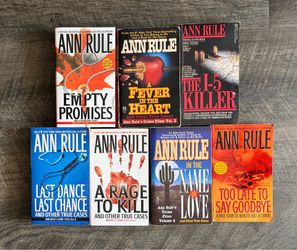 True Crime Books by Ann Rule (Lot of 7 Books)