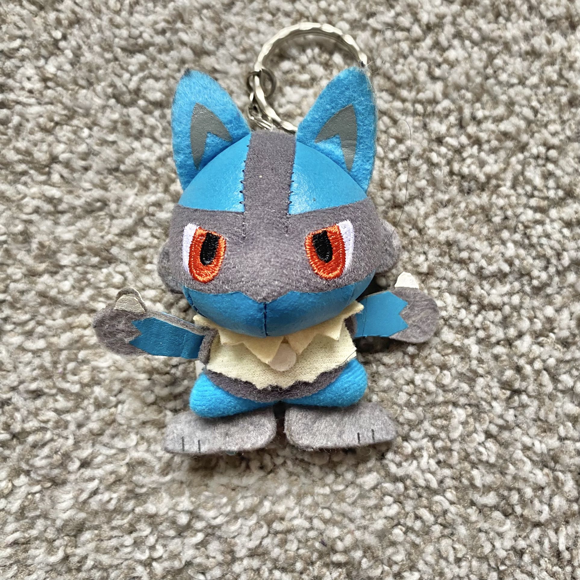 Banpresto Prize Nintendo Pokemon LUCARIO Plush Doll Figure Keychain