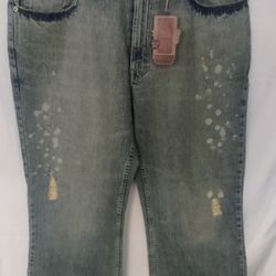 1990's Men's Arizona Super Bootcut Jeans Distressed