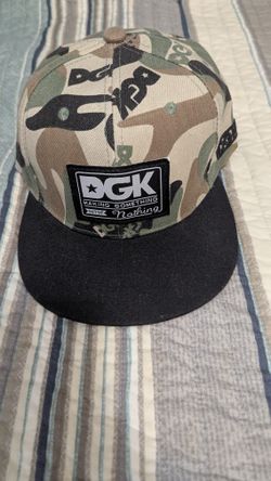 D. G. K. Brand SNAPBACK HAT. CAMO, DESSERT STORM, 