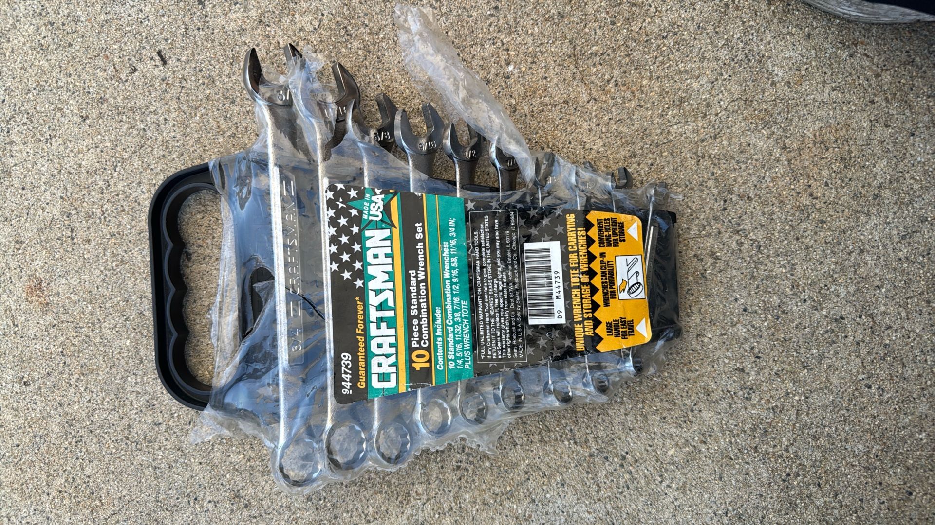 10 Piece Standard Combination Wrench Set Craftsman