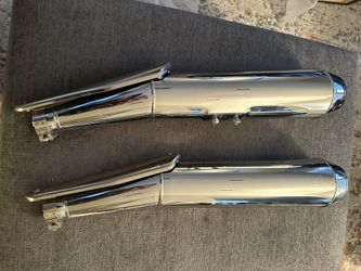 OEM 08-15 MOTO GUZZI V7 EXHAUST MUFFLERS PIPES SYSTEM REAR SILENCER OE ZGU1026