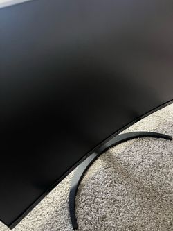 Black Curved Computer Monitor