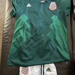Brand New Mexico Soccer Jersey And Shorts 