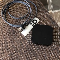Apple TV Model A1468 With Remote And Cord 