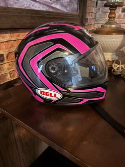 Bell Full-Face Motorcycle Helmet Pink Black