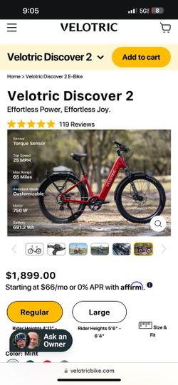 Electric Bike Velotric Discover 2