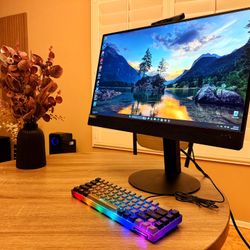 24” Powerful Lenovo All In One Desktop PC Win 11 Pro, Intel Core i7-8700, 16GB Ram, 512GB SSD Nvme, Microsoft Office Pro 2024