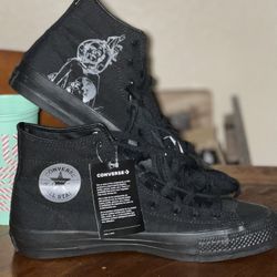 Converse Converse Unisex Cons Chuck Taylor All Star Pro High-Top Canvas Shoes Black 