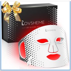 Red Light Therapy for Face, Advanced LED Face Mask Light Therapy, Red Light Therapy Mask - Red, Blue & Infrared Light Therapy for Acne, Wrinkles & Ski