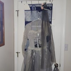 Halloween  Bride With Veil Dress 