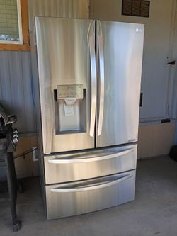 LG stainless steel fridge