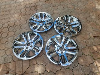 Set of 4 Chrome Wheel Covers Hub Caps 18 inch