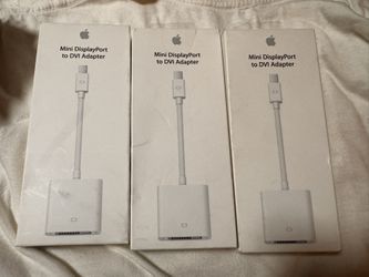 3 Brand new Mini DisplayPort to DVI Adapters