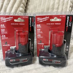 Milwaukee m12.. Batteries.. 6-0…. I Have Two Left. $100 EACH One..