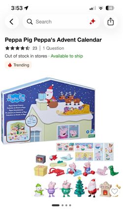 Peppa Pig Advent Calendar New