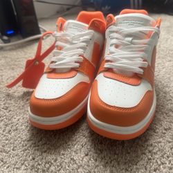 Off whites out of office orange and white