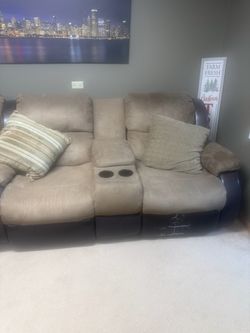 Microfiber love seat