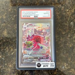 Pokemon Gengar Vmax Alt Art Fusion Strike 2021 #271 PSA 10 Gem Mint for  Sale in Milpitas, CA - OfferUp