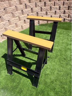 Heavy-Duty Folding Sawhorses - Set of 2 - Great Condition