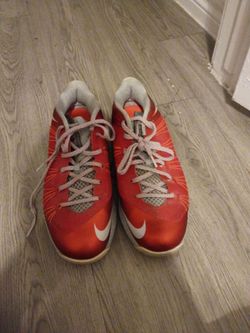 Nike Red Basketball Sneakers Lebron 10's