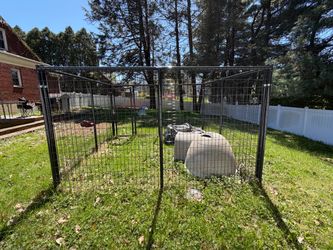 TARTER DOG KENNEL HD 10 'X10'GRAY