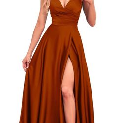 Bridesmaid Dress Orange 