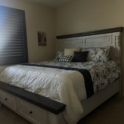 Remote Controlled Mattress And Head Board W Drawers  