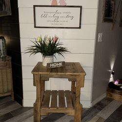 Rustic Wood Entry Table