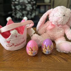 NWT “Princess” Pink Easter Basket Bundle