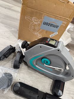 New LEWHALE portable exercise bike. This mini trainer has a digital display. Comes with manual and all parts still in plastic packaging.