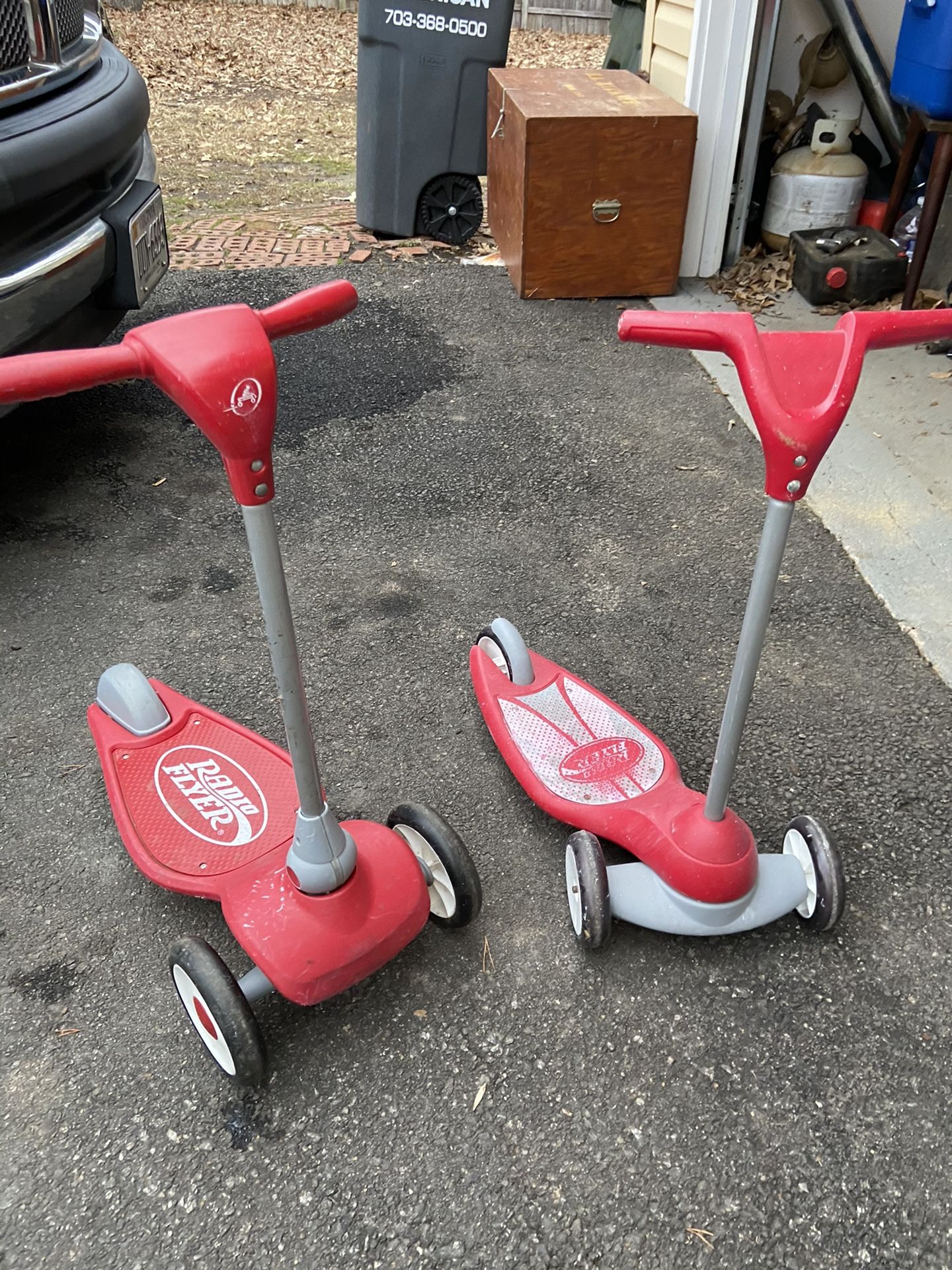 Two baby/kid scooters