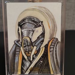 2025 topps star wars galaxy 1 of 1 Moloch sketch card, Artist Semra Bulut