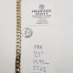 10k gold 24" 6.16mm muami cuban link chain