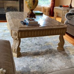 Imported Marble Top Coffee Table From Italy