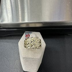 10K Gold Nugget Ring