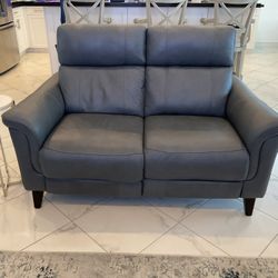 Blue Loveseat With Matching Chair