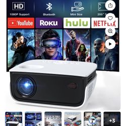 TOPVISION 1080P Mini Projector with Bluetooth,Keystone Correction,up to Support 240'' Screen