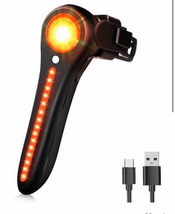 DARKBEAM Luz trasera inteligente para bicicleta, con sensor de freno/luz, recargable USB-C, IP64 impermeable, 5 modos de luz, luz trasera de bicicleta