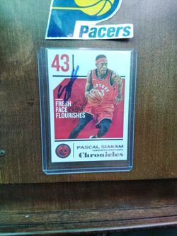 Autographed Pascal Siakam Card