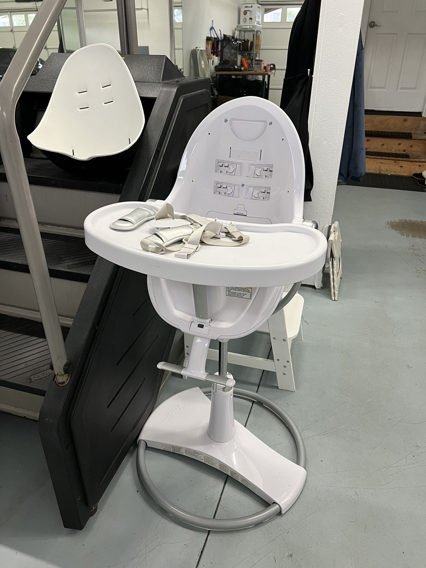 Fresco White Bloom High Chair