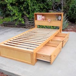 Bed with Storage Drawers Twin Size Drawers Work Great 