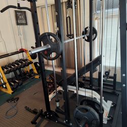 Major Lutie Smith Machine W/ Plates, Assorted Attachments 