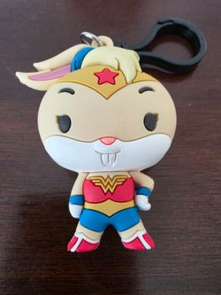 Looney Tunes WB 100 Anniversary Figural Bag Clip 3 Inch Lola Bunny Wonder Woman