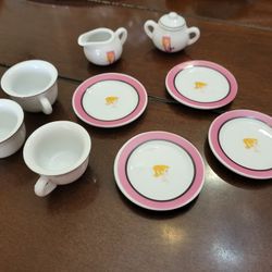 Vintage Barbie Doll 1990s Play Toy Tea Party Set Porcelain Mattel Lot Of 10 