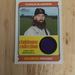 2023 Topps Heritage Charlie Blackman Clubhouse Collection