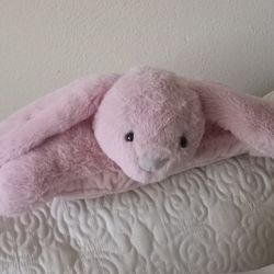 Pink Bunny Pillow 